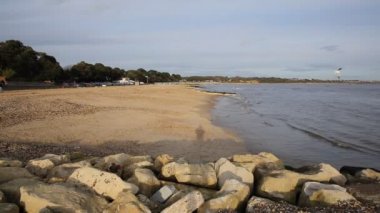 Christchurch Dorset İngiltere İngiltere New Forest yakınındaki çevre Mudeford beach
