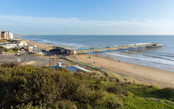 Boscombe Pier Bournemouth wybrzeża Dorset Anglii Uk niedaleko Poole, znana z pięknych piaszczystych plaż — Zdjęcie stockowe