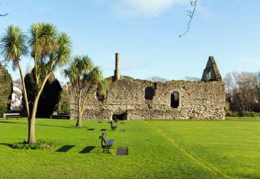 Memur evi tarihi Norman konut Christchurch Dorset İngiltere İngiltere