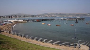 Swanage liman Dorset İngiltere İngiltere deniz ve Sahil güzel yaz gününde