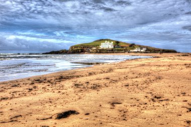 Burgh Adası Güney Devon İngiltere İngiltere HDR resim efekt ile canlı renkli görmek