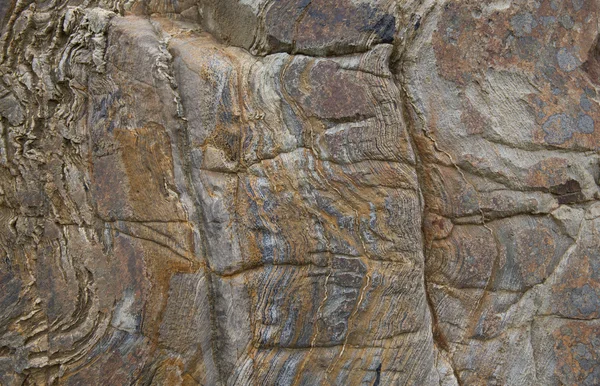 Textura de fundo de rocha com linhas e padrão natural e design — Fotografia de Stock