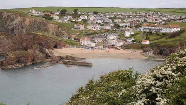 Hope Cove South Devon Inglaterra Reino Unido cerca de Kingsbridge y Salcombe — Vídeos de Stock