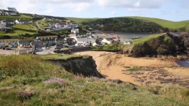 Umut Cove Güney Devon İngiltere İngiltere Kingsbridge Baş Rahibi ve Thurlstone yakınındaki kumsalda