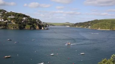 Salcombe Güney Devon İngiltere İngiltere Haliç yelkenli tekneler