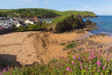 Dış beach umut Cove Güney Devon İngiltere İngiltere Kingsbridge Baş Rahibi ve Thurlestone yakın