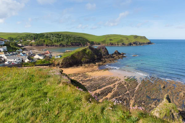 Hope Cove coast South Devon England UK near Kingsbridge and Salcombe — стокове фото