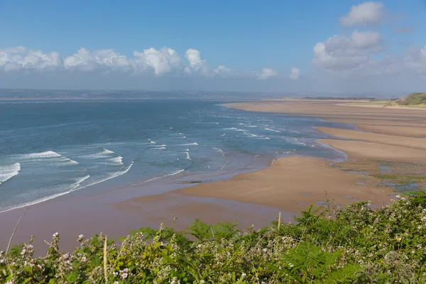 Broughton Bay the Gower peninsula South Wales UK near Rhossili beach in the Bristol Channel — Stock Photo, Image