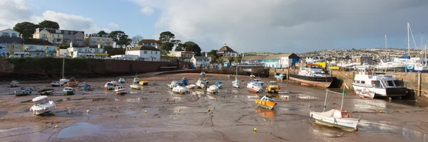 Paignton harbour Devon England uk panorama — Stock Photo, Image