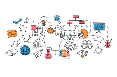 İş planlaması kavramı için web tasarım şablonu