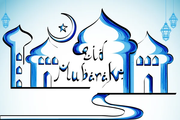 Eid Mubarak background — Stock Vector