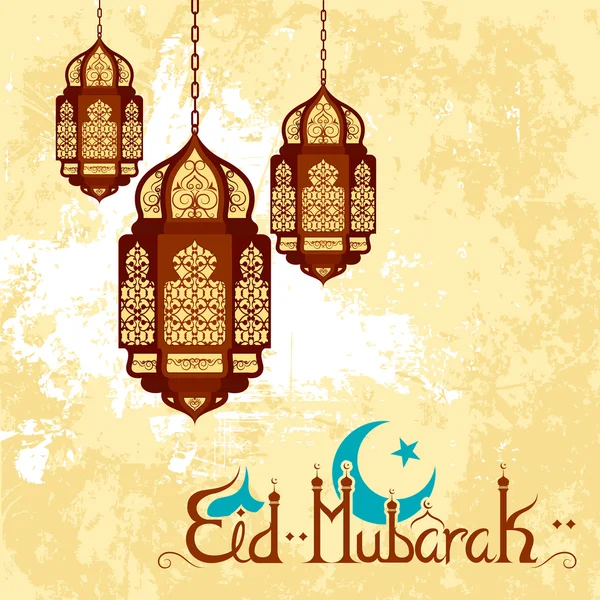 Eid Mubarak background — Stock Vector