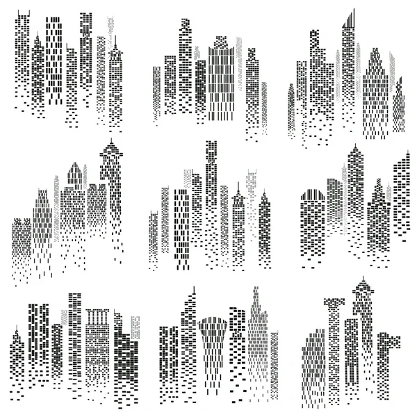 Byggnad och skyskrapa — Stock vektor