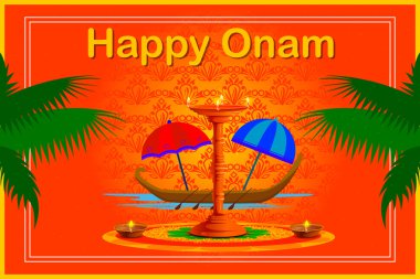 Mutlu Onam Festivali arka plan