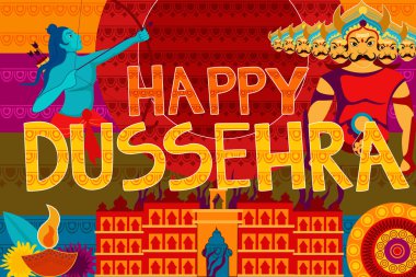 Mutlu Dussehra festival arka plan forindia tatil