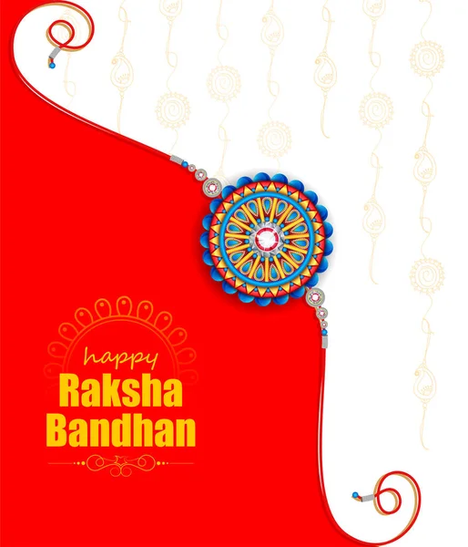 Dekorowane rakhi na indyjski festiwal Raksha Bandhan — Wektor stockowy