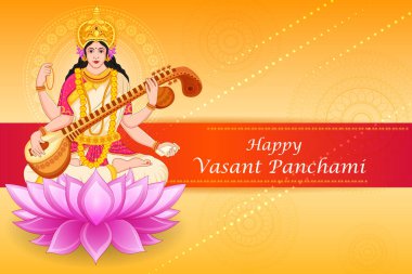 Vasant Panchami Saraswati Puja Hint Festivali arka plan