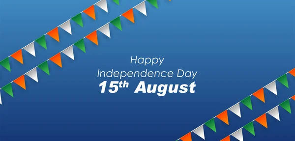 インド独立記念日8月15日｜Happy Independence Day of India — ストックベクタ