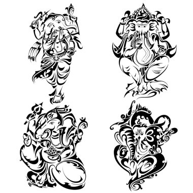 dövme stil lord ganesha