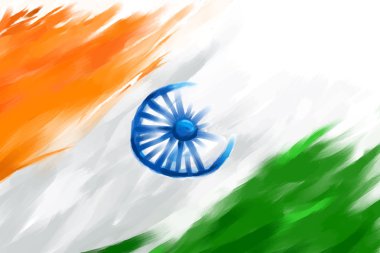 Grungy Indian Flag clipart