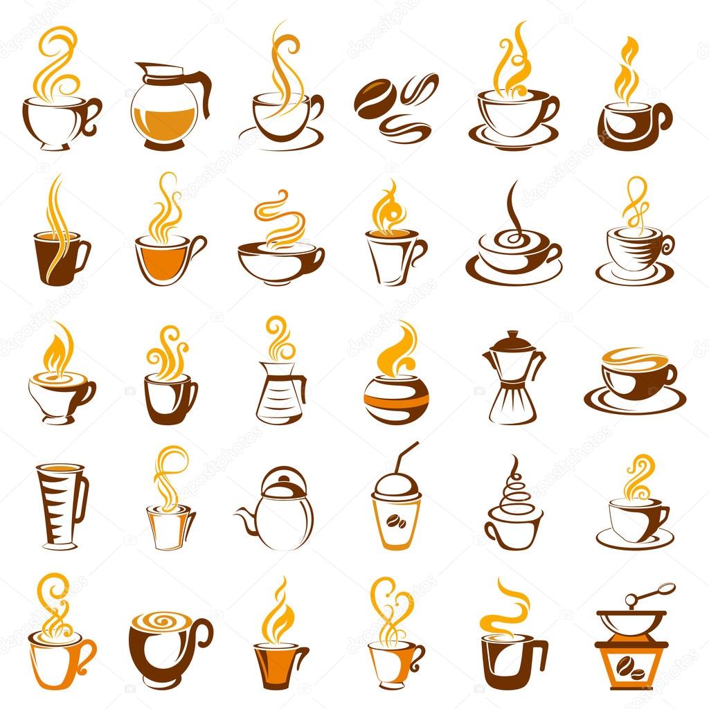 Collection of coffee icon