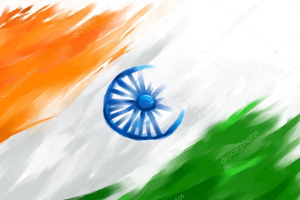 Grungy Indian Flag