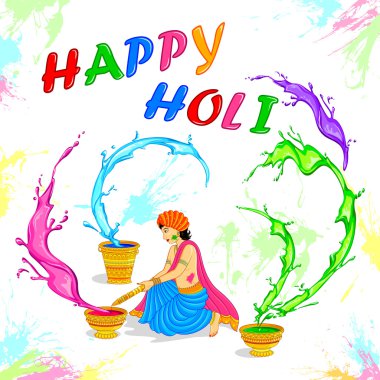 Holi Hindistan'da oynayanlar
