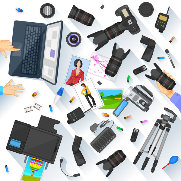 рабочий стол фотографа