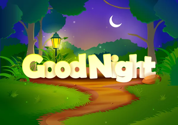 Fondo de pantalla Good Night — Vector de stock