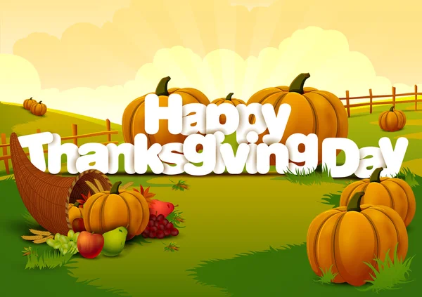 Happy Thanksgiving wallpaper background — Stock Vector