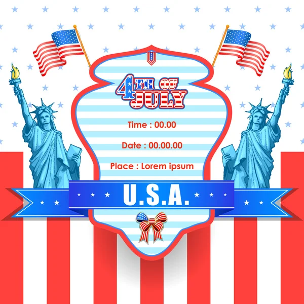 4th of July wallpaper background — Stock Vector