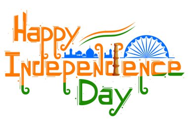 Hint tricolor bayrak için mutlu Bağımsızlık günü