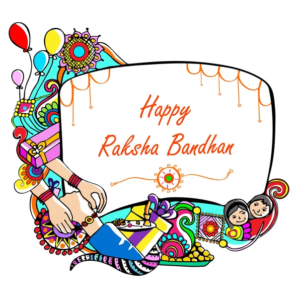 Happy Raksha Banhan — Stockový vektor