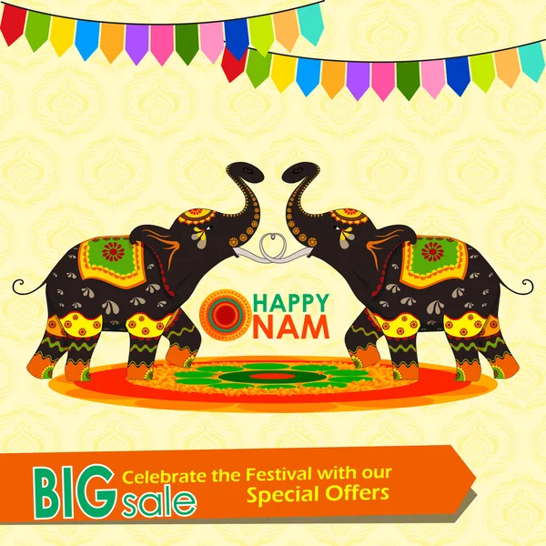 Happy Onam Big Sale — Stock Vector