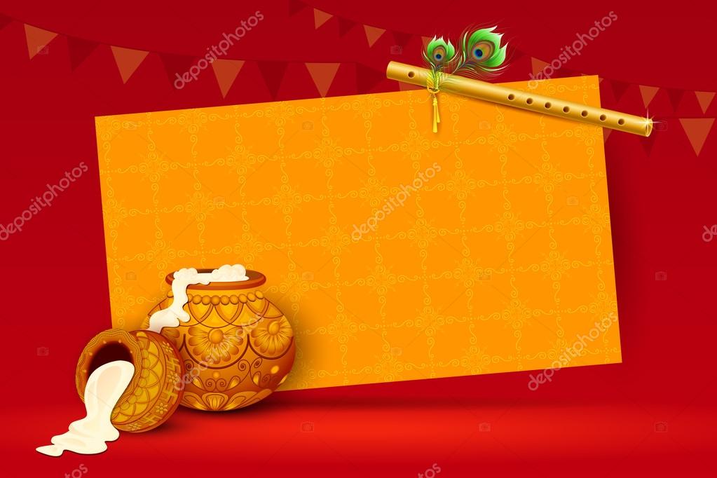 Happy Janmashtami wallpaper background Stock Vector Image by ©stockshoppe  #82247270