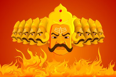 Dussehra alev yanan Ravana