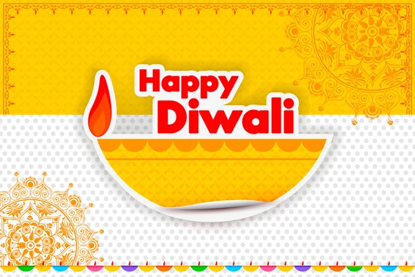 Joyeuse offre de vacances Diwali — Image vectorielle