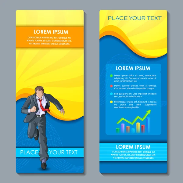 Business Executive sur la conception de brochures d'entreprise — Image vectorielle