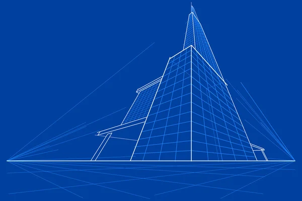 Plano del edificio — Archivo Imágenes Vectoriales