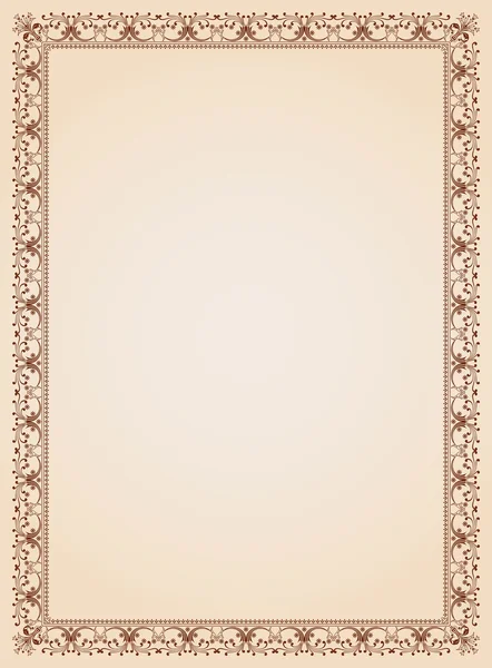 Plantilla de certificado de marco de borde decorativo 4 vector — Vector de stock