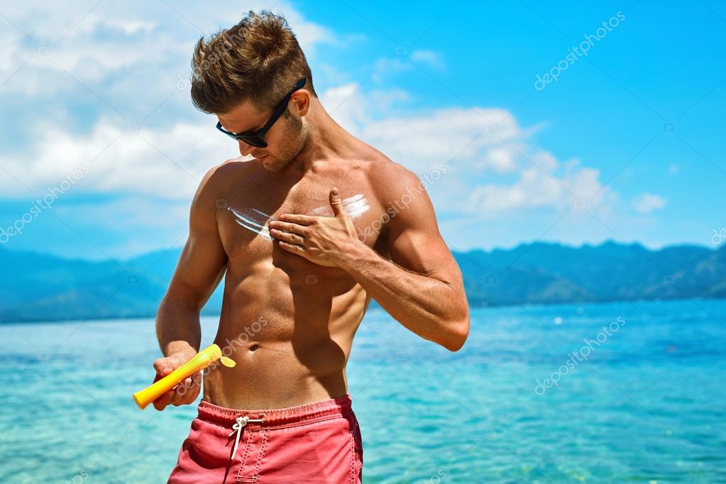 Sunscreen man cheap