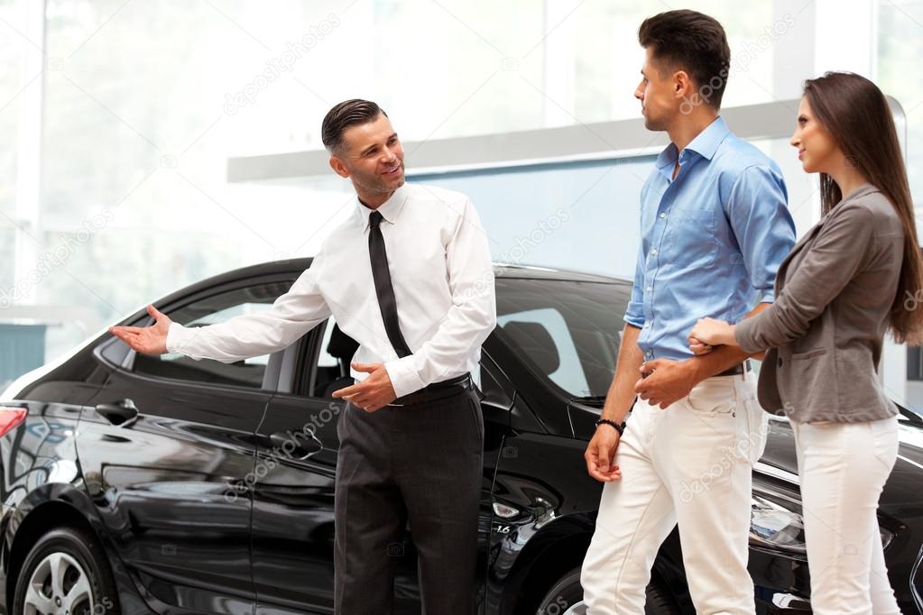 Car Salesman Invites Customers