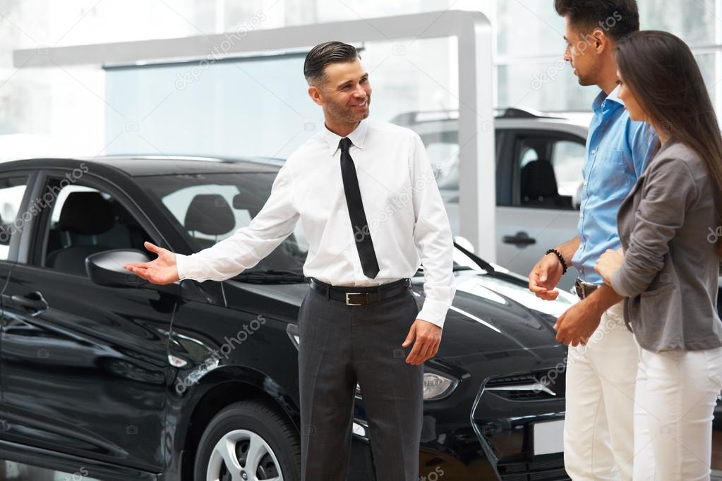 Car Salesman Invites Customers