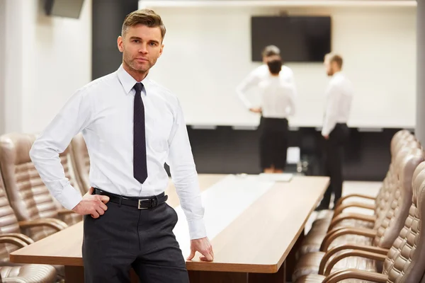 Successful businessman at the office. — Stock Photo, Image