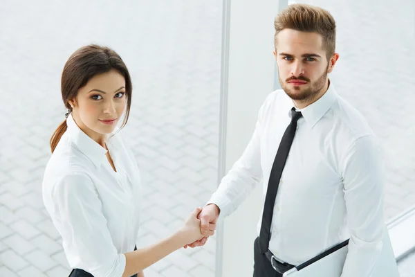 Business People. Successful Business Partner Shaking Hands in th — Stock Photo, Image