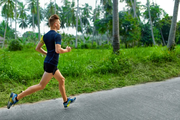 Desporto. Sporty Runner Running. Treino de corredor, Jogging. Aptidão — Fotografia de Stock