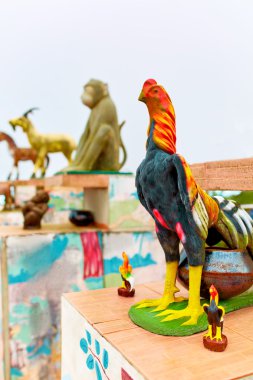 Tayland. Koh Samui Çince Zodyak heykeller. Seyahat, turizm.