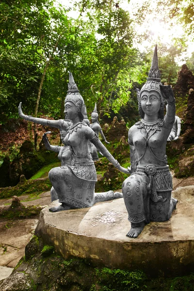 Tailândia. Estátuas Em Jardim Secreto Buda Em Koh Samui. Budismo — Fotografia de Stock