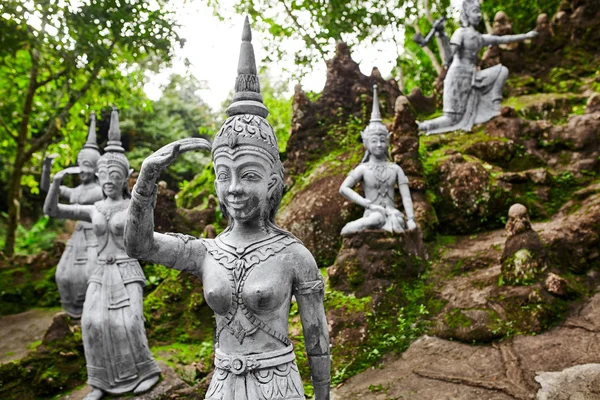 Tailândia. Estátuas Em Jardim Secreto Buda Em Koh Samui. Budismo — Fotografia de Stock