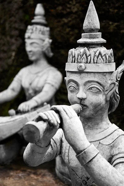 Tailandia. Estatuas secretas mágicas del jardín de Buda en Samui. Viajar, T — Foto de Stock